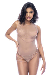 Ensemble de deux chaînes Mapale 2778 couleur or rose